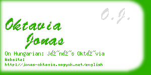 oktavia jonas business card